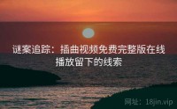 谜案追踪：插曲视频免费完整版在线播放留下的线索