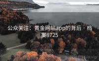 公众关注：黄金网站app的背后 · 档案8725