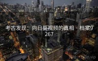 考古发现：向日葵视频的真相 · 档案9267