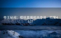帝王秘闻：樱桃直播相关传说 · 档案4637